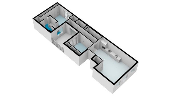 Floorplan - Prinsengracht 808C, 1017 JL Amsterdam